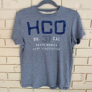 Vintage Hollister T Shirt Medium M 3D Graphic Muscle Frat Boy Collegiate